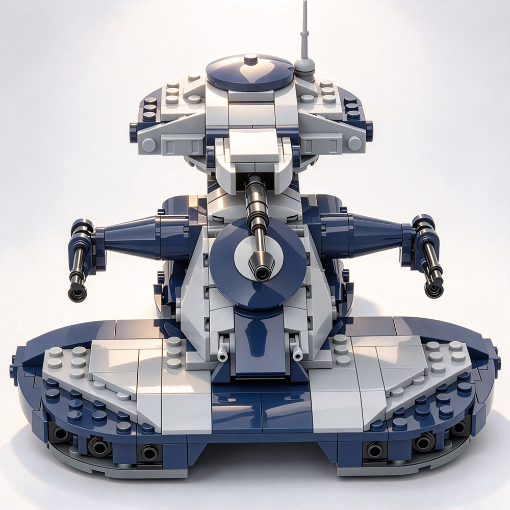 Lego Compatible Military Tank - Acessórios de Filme Clássico MOC, Tanque
