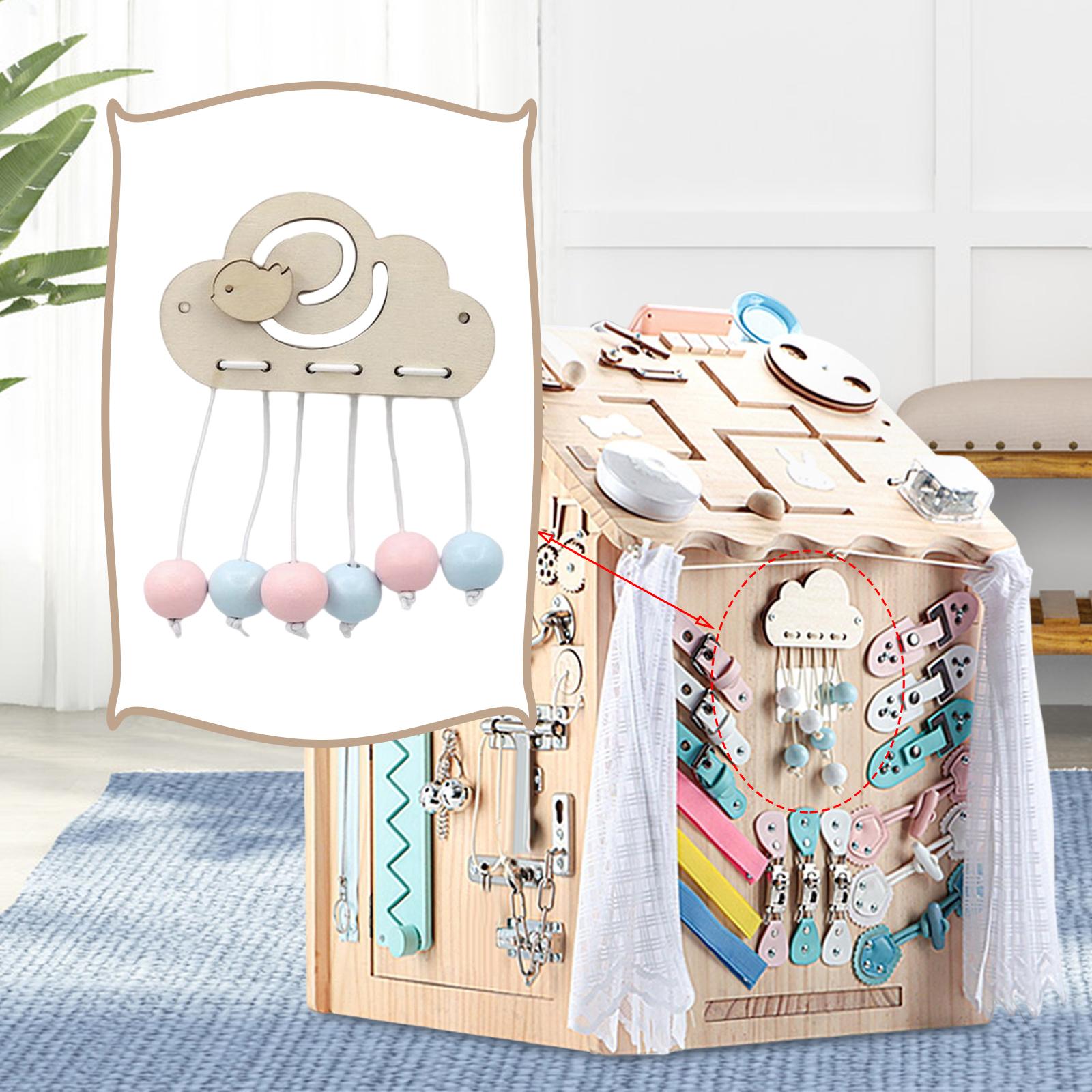 Montessori Wooden Busy Board Toddler - Material de tabuleiro de atividades Montessori,