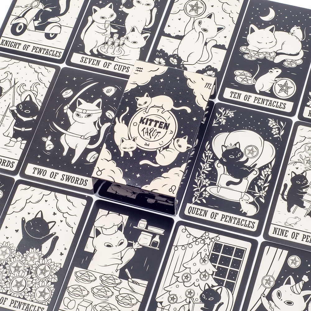 Baralho de Tarot Gatinho 78 Pe - Tarot Cards Deck With Guidebook avaliação e preço