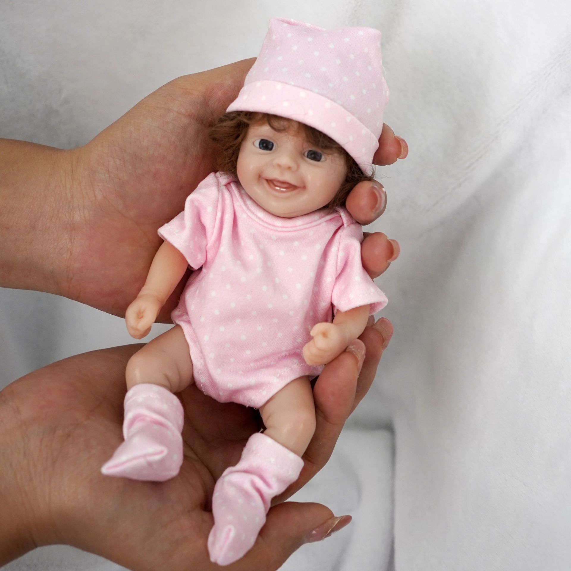 Boneca Reborn Mini Fofa de 6 P - Reborn Baby Doll Silicone Realistic avaliação e preço