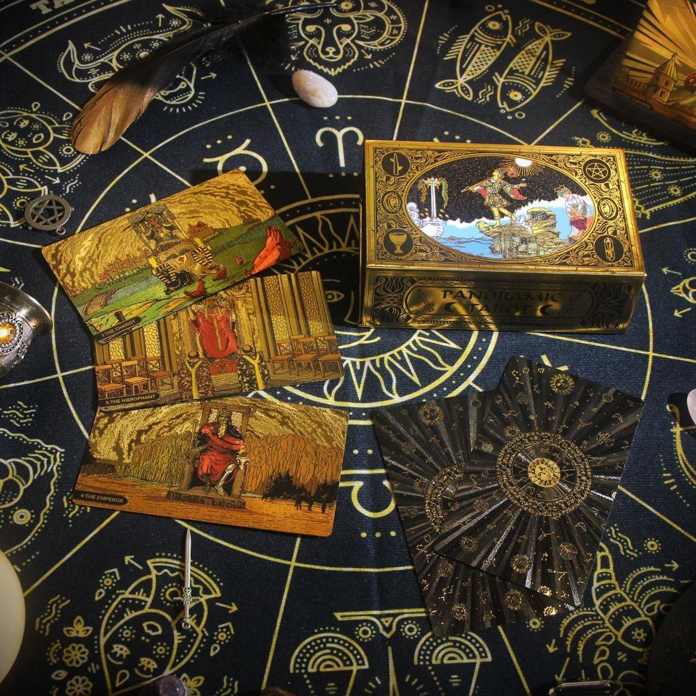 Cartas de tarô panorâmicas clá - Tarot Cards Deck With Guidebook avaliação e preço