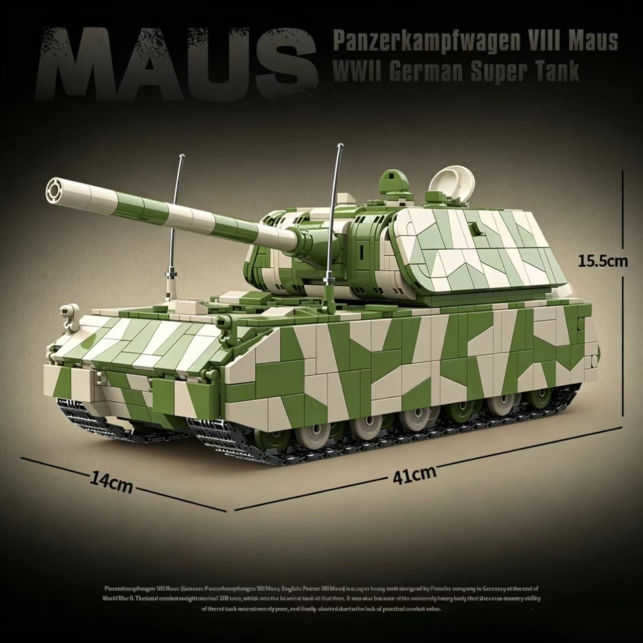 Conjunto de blocos de construç - Lego Compatible Military Tank avaliação e preço