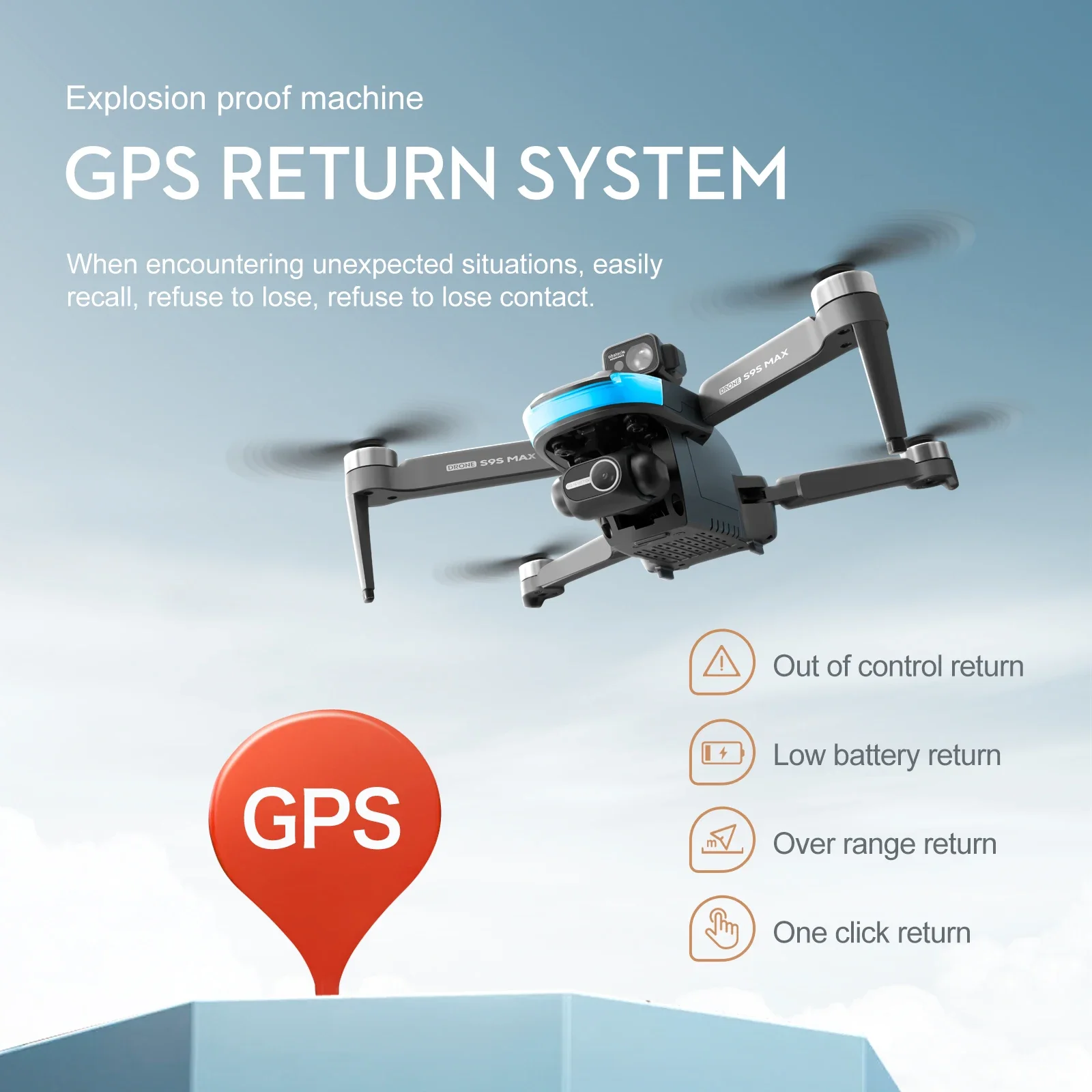 Novo s9s max mini drone 4k 2 e - Fpv Brushless Rc Drone 4K avaliação e preço