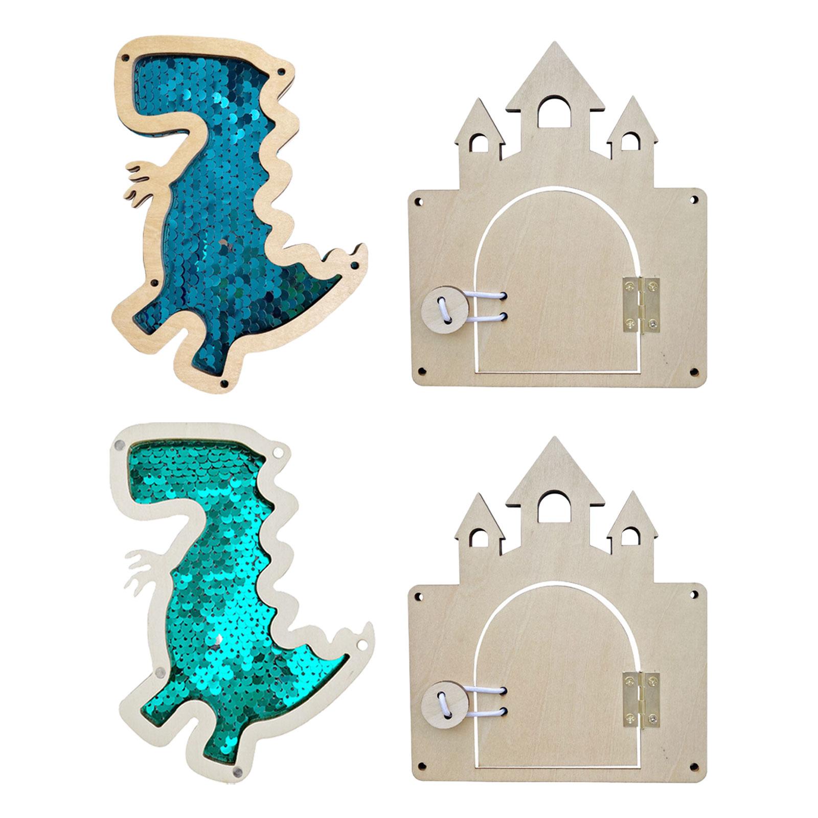 Peças para Montar um Quadro de - Montessori Wooden Busy Board Toddler avaliação e preço