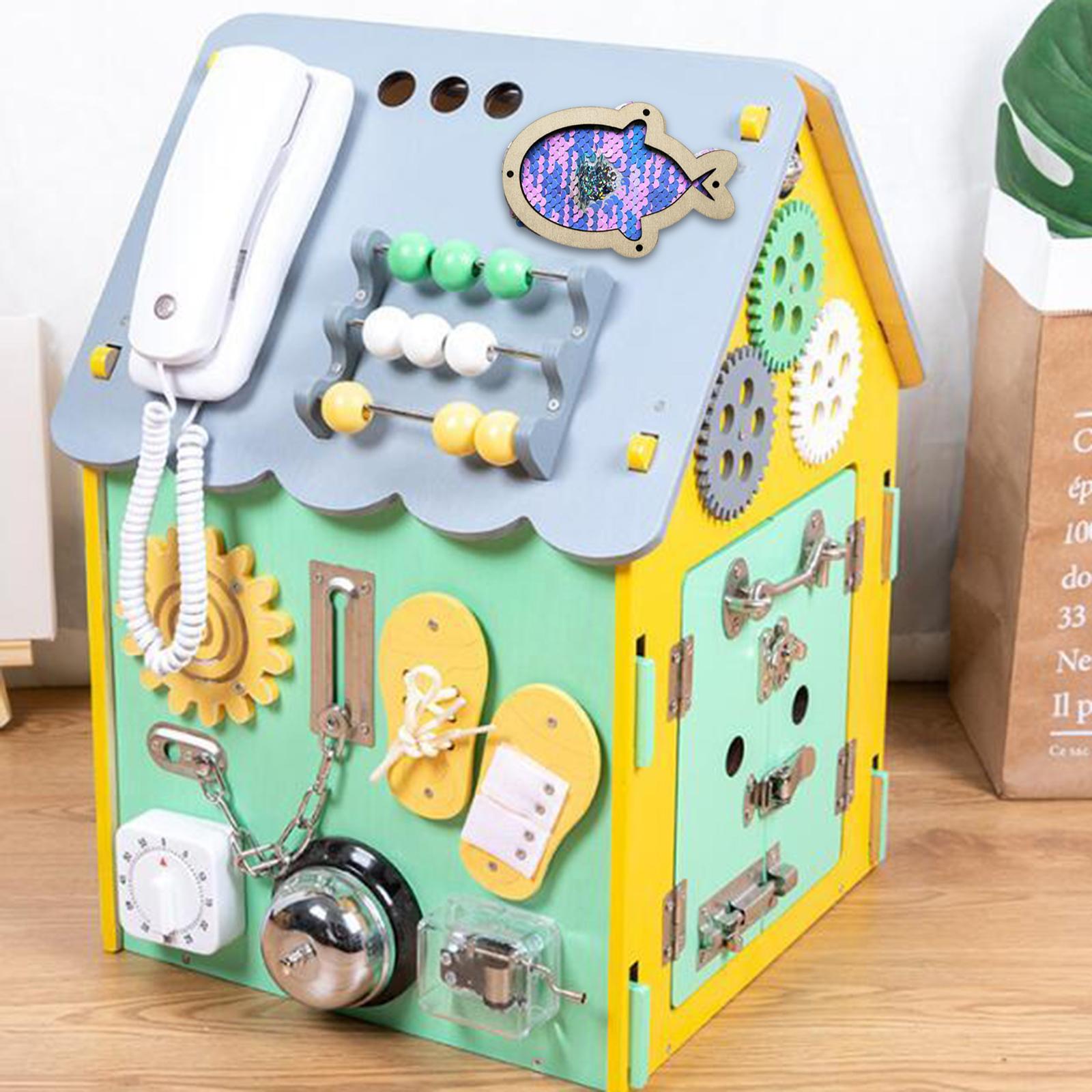 Quadro de Atividades para Cria - Montessori Wooden Busy Board Toddler avaliação e preço